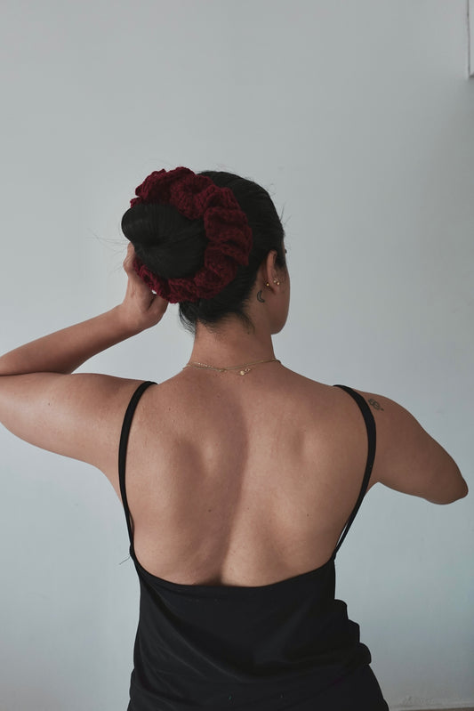Crochet Ruffled Scrunchie